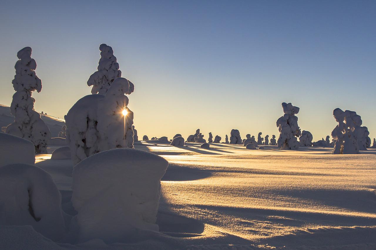 Vinterlandskap i Finland