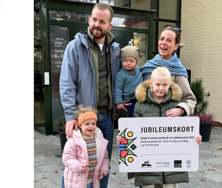 Familie jubileumsårskort 2025